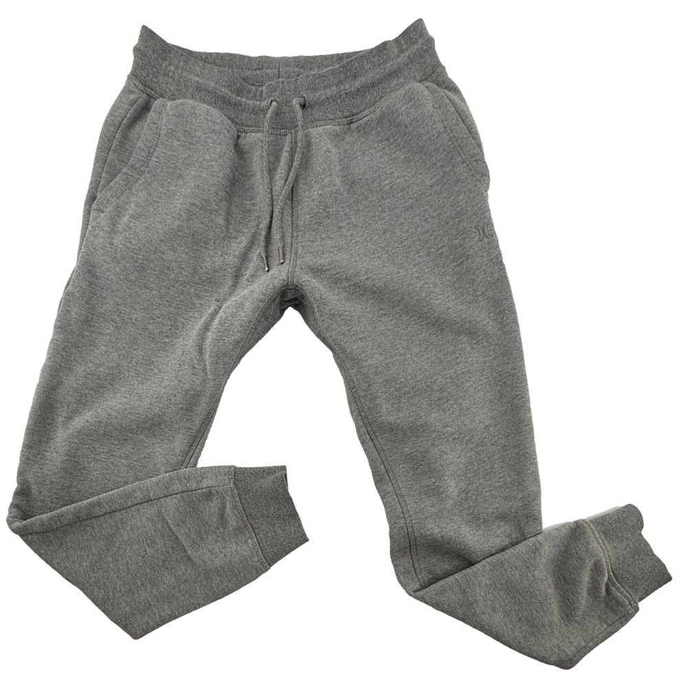 Hurley Jogger Sweatpants Womens S Gray Fleece Lined Lounge Athletic Pants